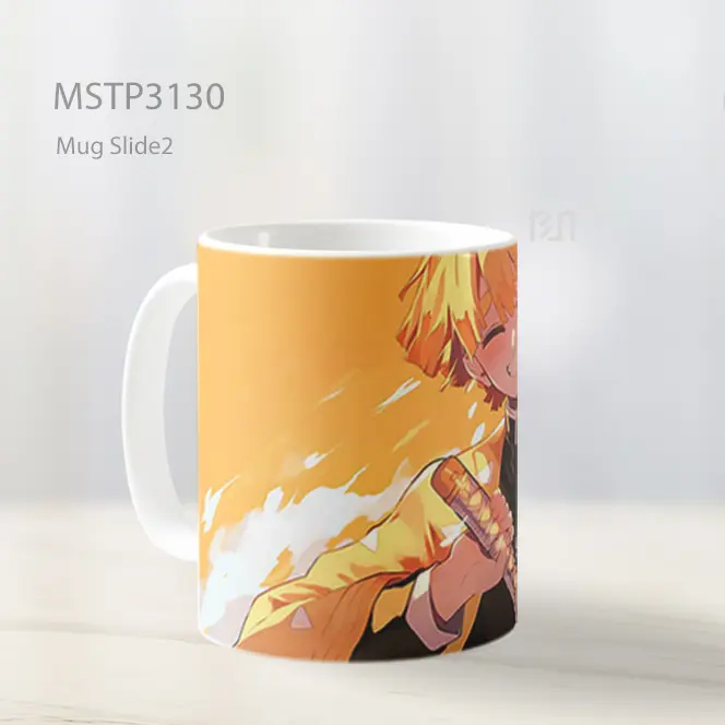 Zenitsu Tersenyum Demon Slayer Kuning Mug MSTP3130 - All-side / Desain