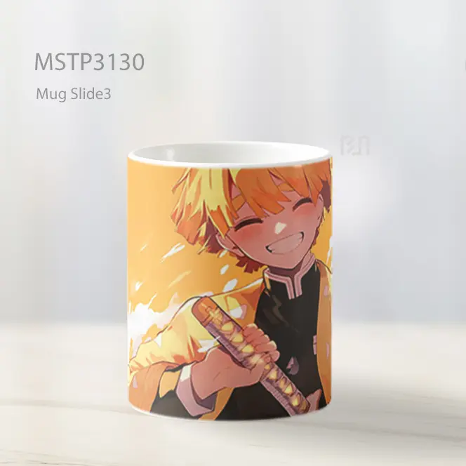 Zenitsu Tersenyum Demon Slayer Kuning Mug MSTP3130 - All-side / Desain