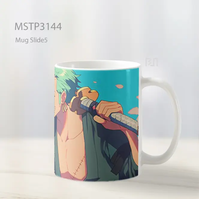 Zoro Dan Sanji Pelukan Bersahabat Mug MSTP3144 - All-side / Desain