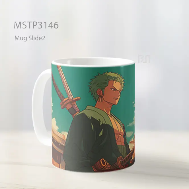 Zoro Desa Samurai Wano Mug MSTP3146 - All-side / Desain