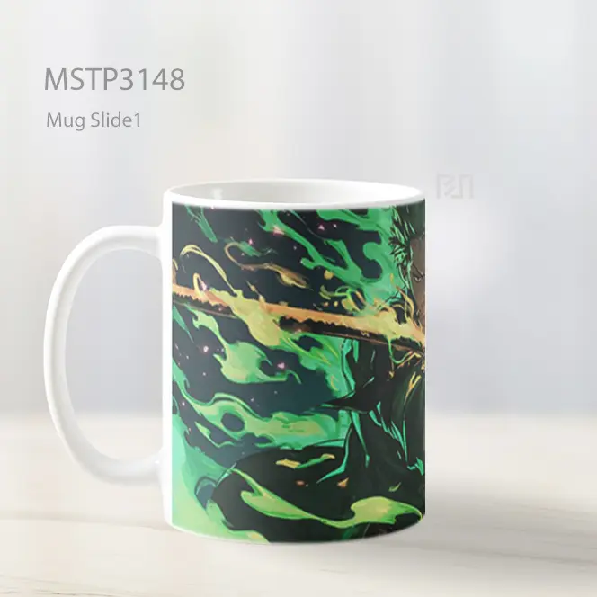 Zoro Dinamis Hijau Mug MSTP3148 - All-side / Desain