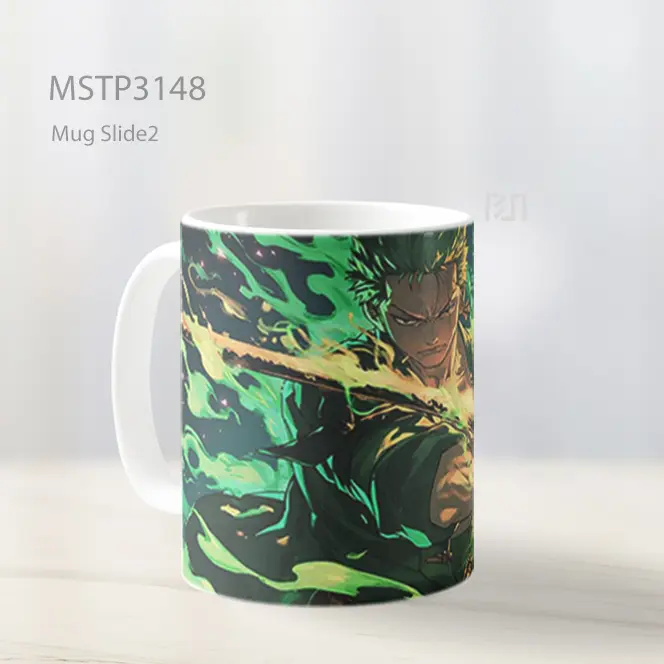 Zoro Dinamis Hijau Mug MSTP3148 - All-side / Desain