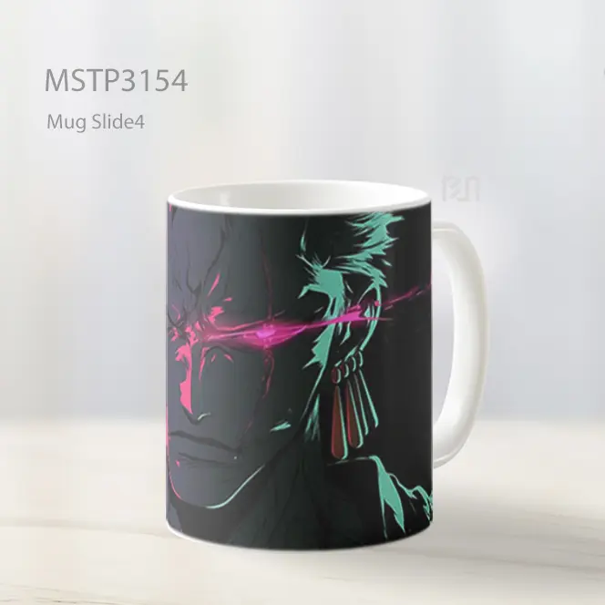 Zoro Glowing Eye Scar Black Mug MSTP3154