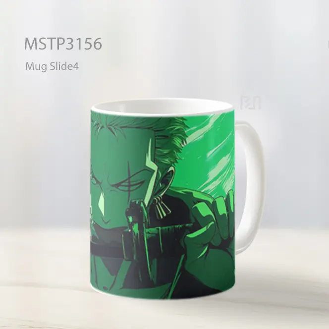 Zoro Hijau Intens One Piece Mug MSTP3156