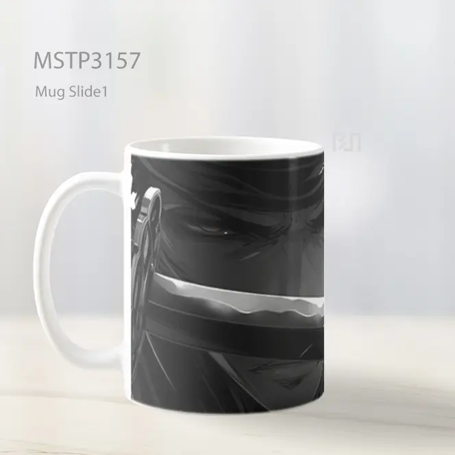 Zoro Hitam Putih Pedangfighter Anime Mug MSTP3157 - All-side / Desain