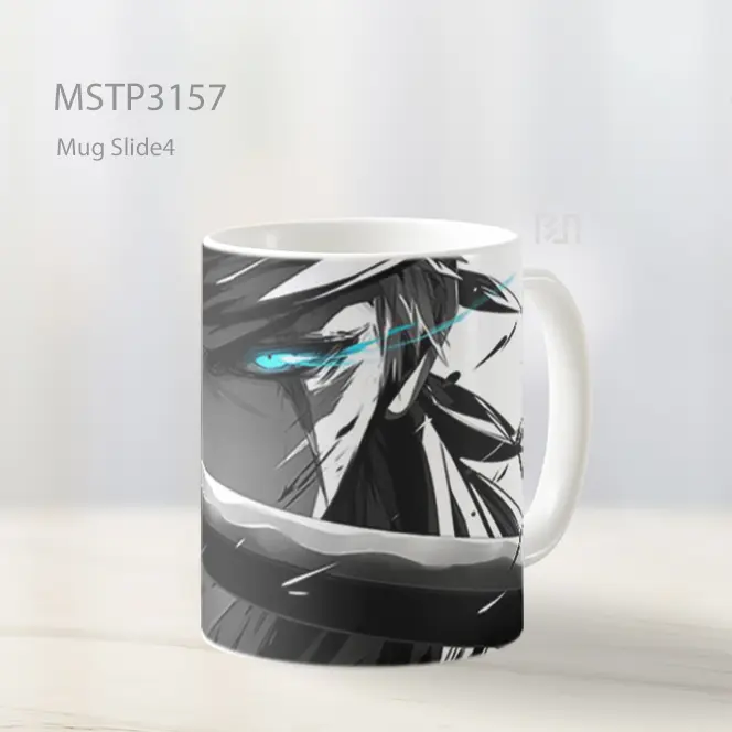Zoro Hitam Putih Pedangfighter Anime Mug MSTP3157