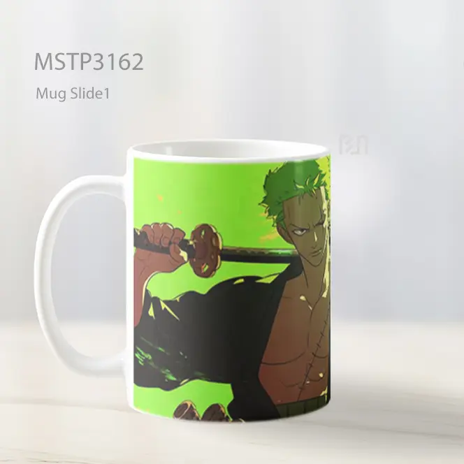 Zoro One Piece Aura Hijau Mug MSTP3162 - All-side / Desain