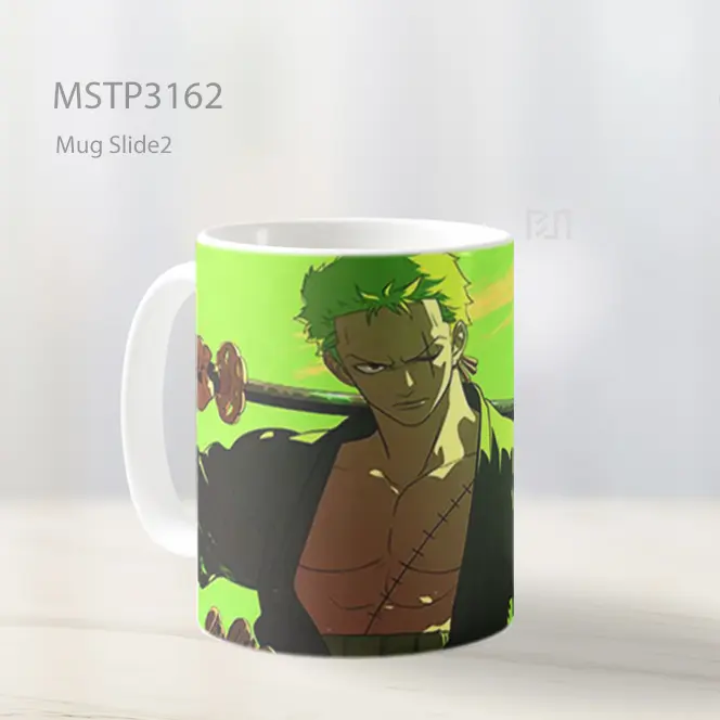 Zoro One Piece Aura Hijau Mug MSTP3162 - All-side / Desain