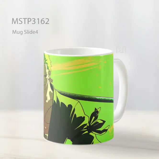 Zoro One Piece Aura Hijau Mug MSTP3162