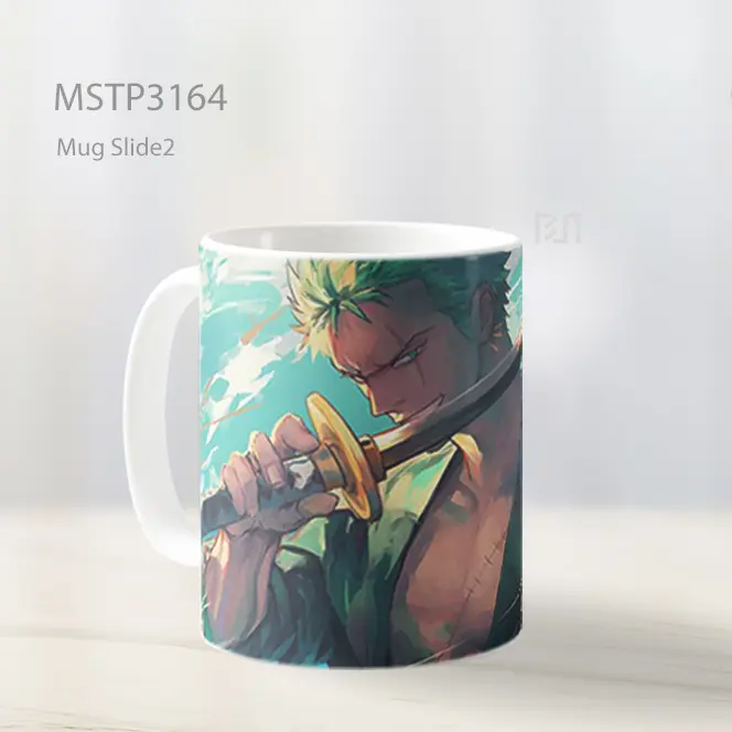 Zoro One Piece Fokus Intens Mug MSTP3164 - All-side / Desain