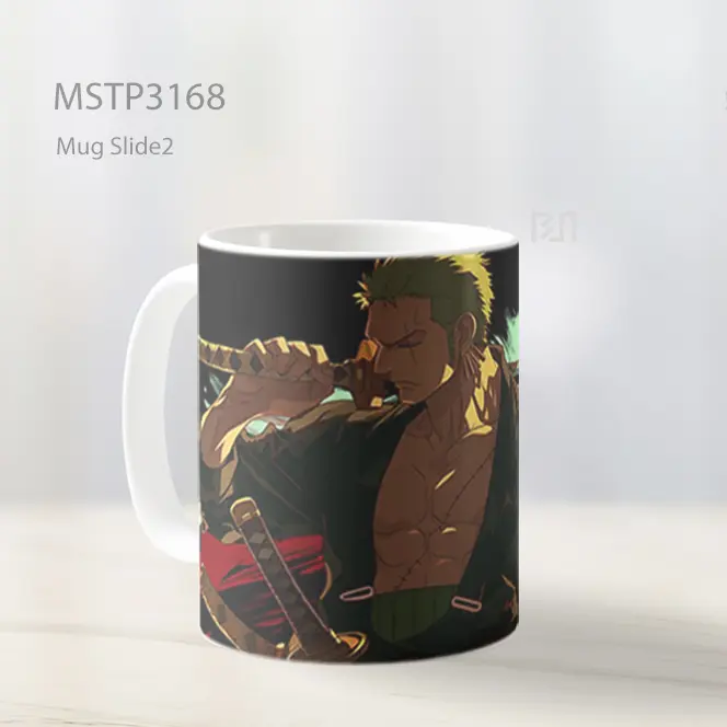 Zoro One Piece Latar Hitam Keren Mug MSTP3168 - All-side / Desain