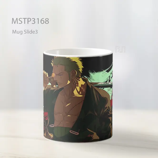 Zoro One Piece Latar Hitam Keren Mug MSTP3168 - All-side / Desain