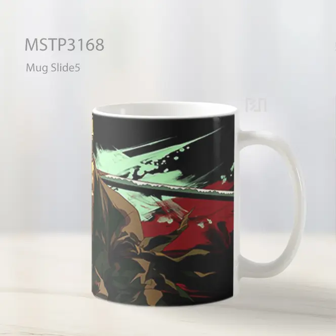 Zoro One Piece Latar Hitam Keren Mug MSTP3168 - All-side / Desain