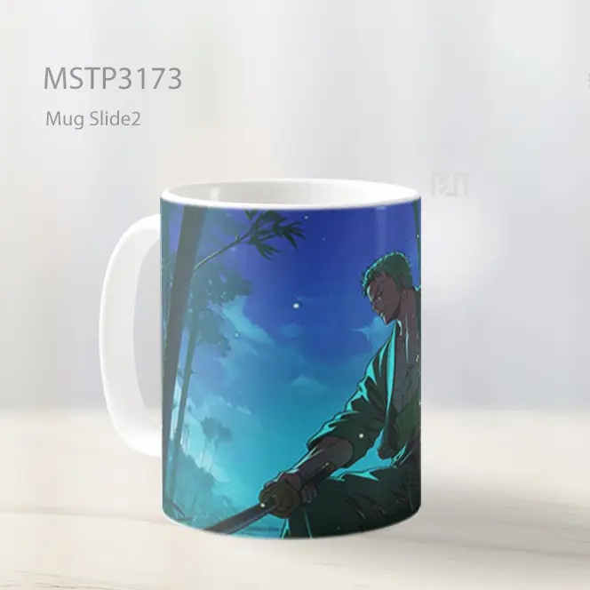 Zoro One Piece Pendekar Hutan Mug MSTP3173 - All-side / Desain