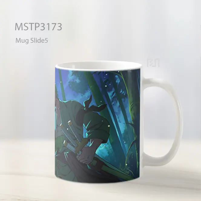Zoro One Piece Pendekar Hutan Mug MSTP3173 - All-side / Desain