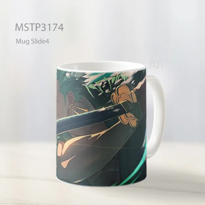 Zoro One Piece Serangan Pedang Mug MSTP3174