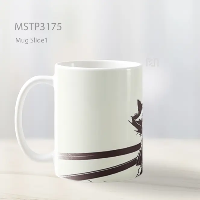 Zoro One Piece Siluet Samurai Mug MSTP3175 - All-side / Desain