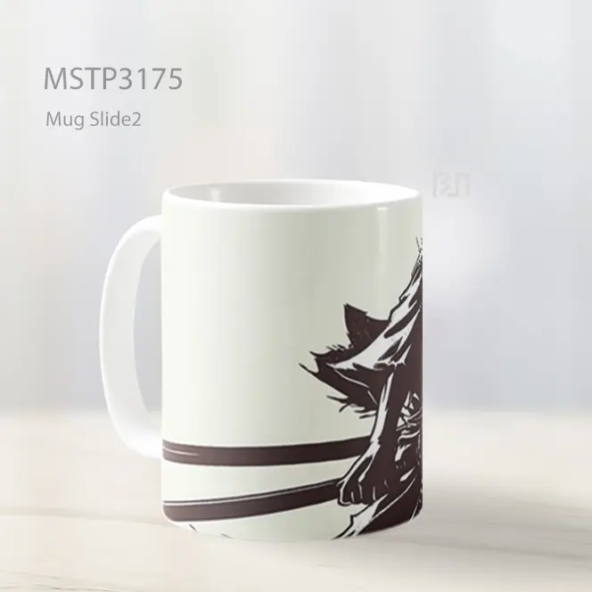 Zoro One Piece Siluet Samurai Mug MSTP3175 - All-side / Desain