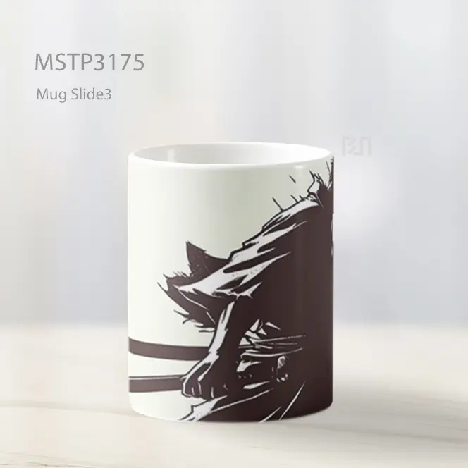 Zoro One Piece Siluet Samurai Mug MSTP3175 - All-side / Desain