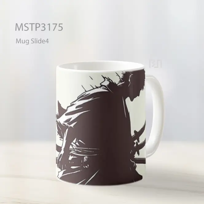 Zoro One Piece Siluet Samurai Mug MSTP3175