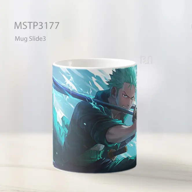 Zoro One Piece Two Sword Style Mug MSTP3177 - All-side / Desain