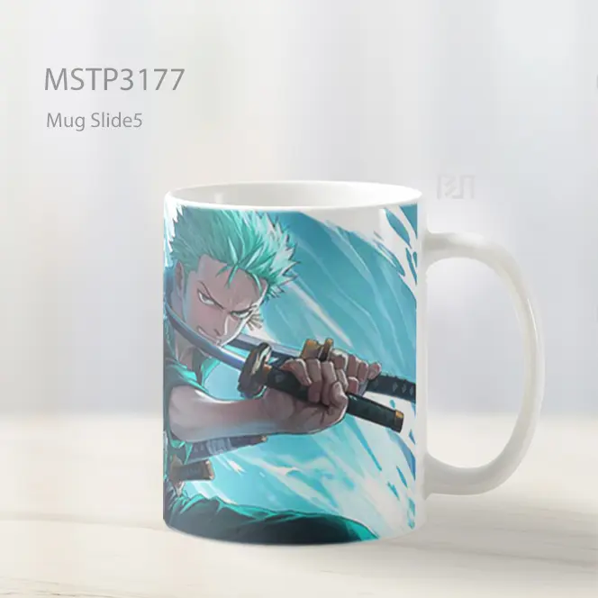 Zoro One Piece Two Sword Style Mug MSTP3177 - All-side / Desain