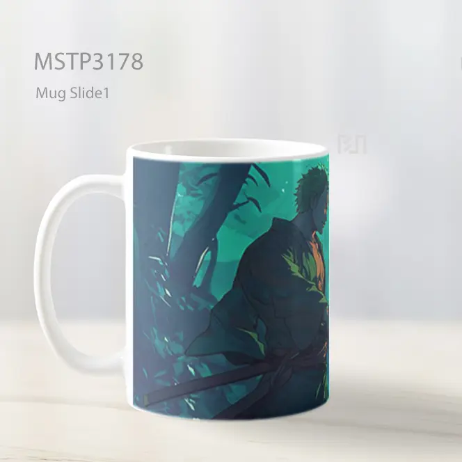 Zoro One Piece Vibe Gahar Mug MSTP3178 - All-side / Desain
