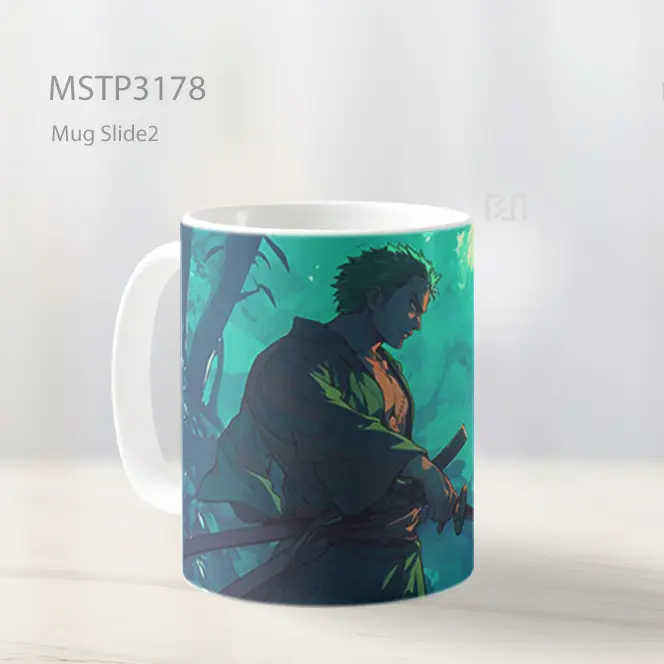 Zoro One Piece Vibe Gahar Mug MSTP3178 - All-side / Desain