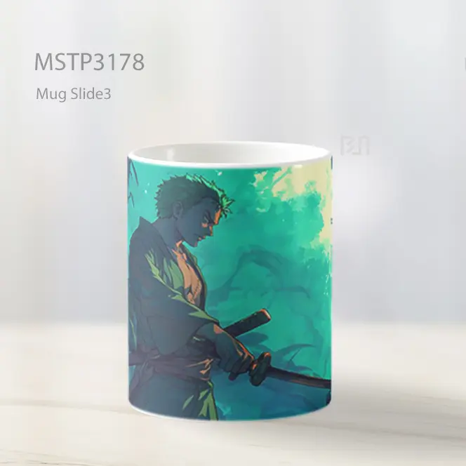 Zoro One Piece Vibe Gahar Mug MSTP3178 - All-side / Desain