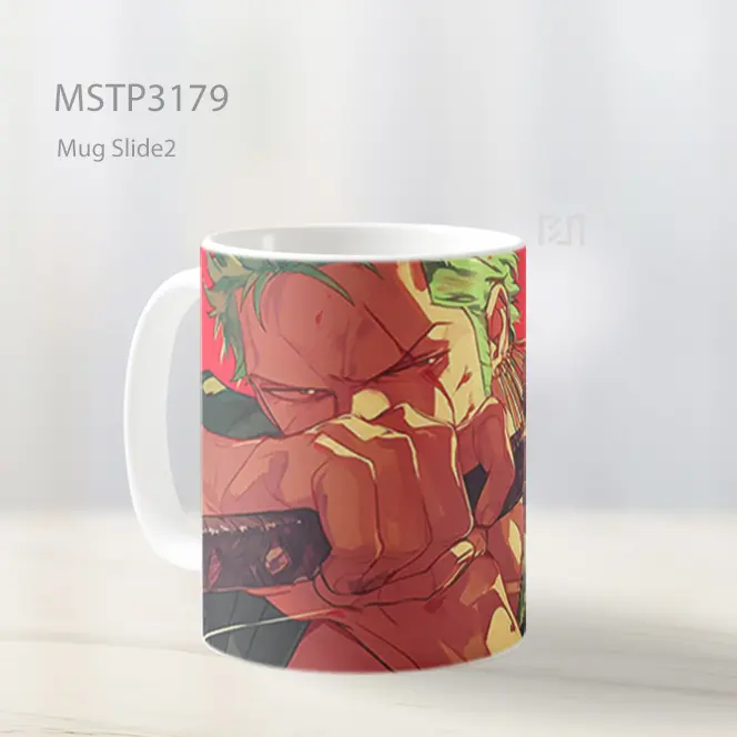 Zoro One Piece Mug MSTP3179 - All-side / Desain