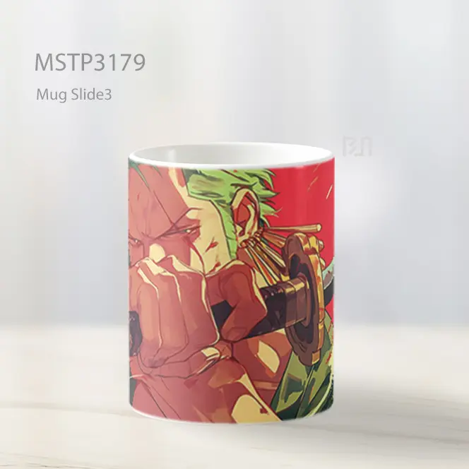 Zoro One Piece Mug MSTP3179 - All-side / Desain