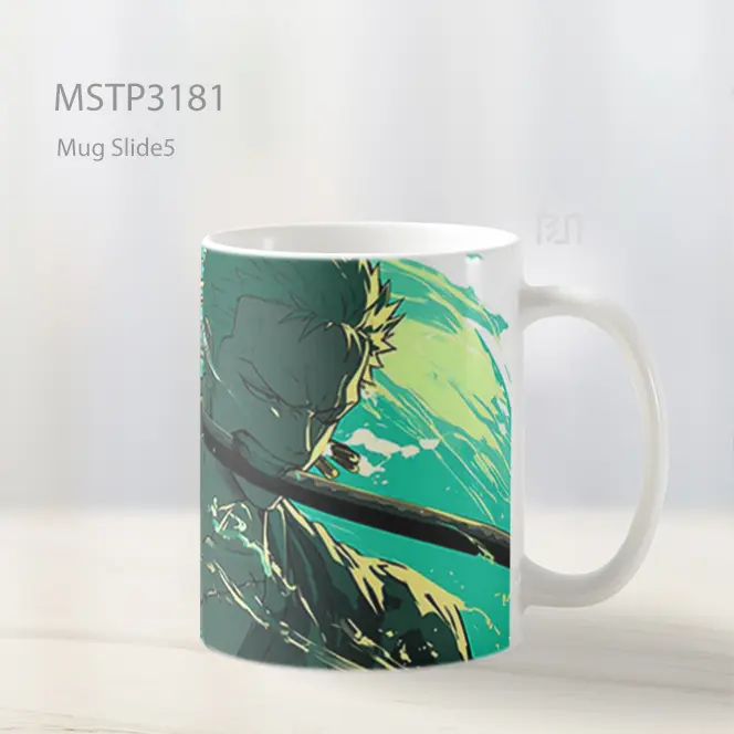 Zoro Pedang Bertarung One Piece Mug MSTP3181 - All-side / Desain