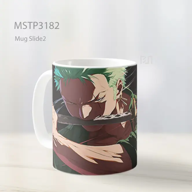 Zoro Pedang Keren One Piece Mug MSTP3182 - All-side / Desain