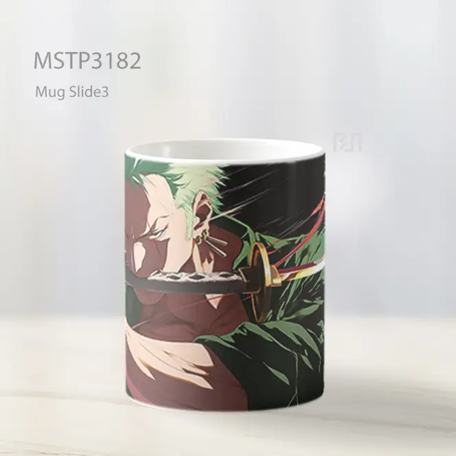 Zoro Pedang Keren One Piece Mug MSTP3182 - All-side / Desain