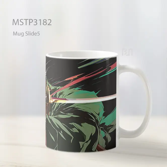 Zoro Pedang Keren One Piece Mug MSTP3182 - All-side / Desain