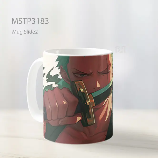 Zoro Pedangsmanship One Piece Mug MSTP3183 - All-side / Desain