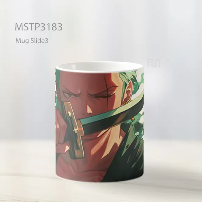Zoro Pedangsmanship One Piece Mug MSTP3183 - All-side / Desain
