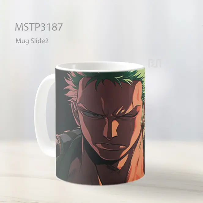 Zoro Persiapan Bertarung Anime Mug MSTP3187 - All-side / Desain