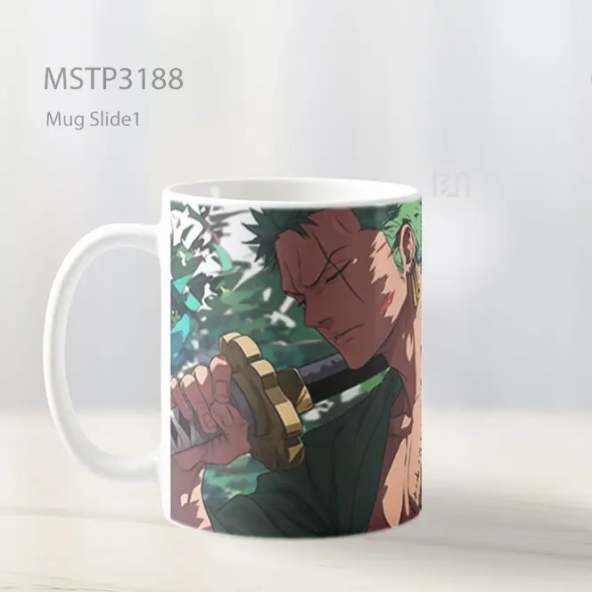 Zoro Pose Pedang One Piece Mug MSTP3188 - All-side / Desain