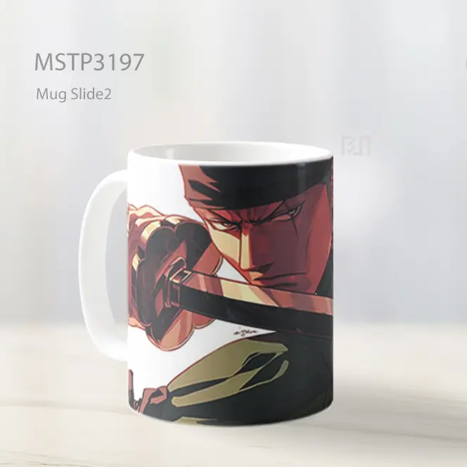 Zoro Serangan Pedang One Piece Mug MSTP3197 - All-side / Desain