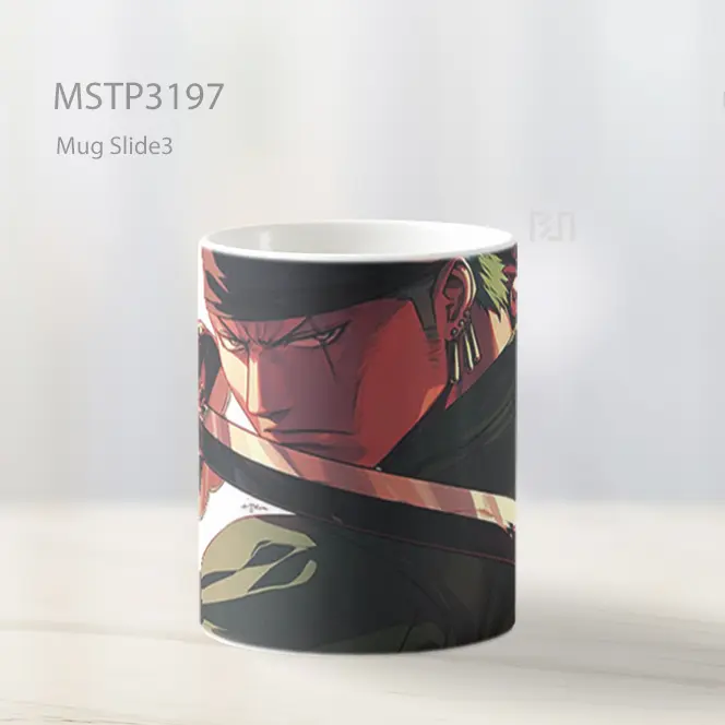 Zoro Serangan Pedang One Piece Mug MSTP3197 - All-side / Desain