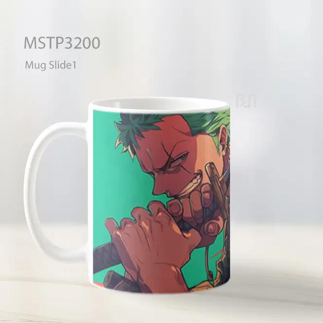 Zoro Sword Fight Anime Mug MSTP3200 - All-side / Desain
