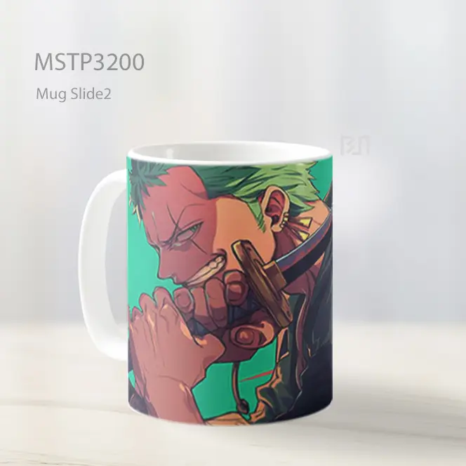 Zoro Sword Fight Anime Mug MSTP3200 - All-side / Desain