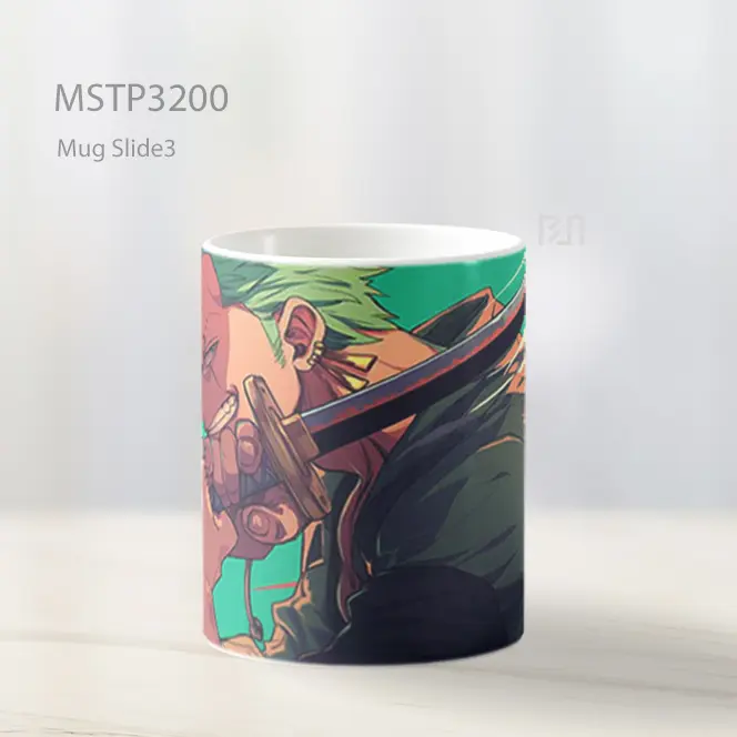 Zoro Sword Fight Anime Mug MSTP3200 - All-side / Desain