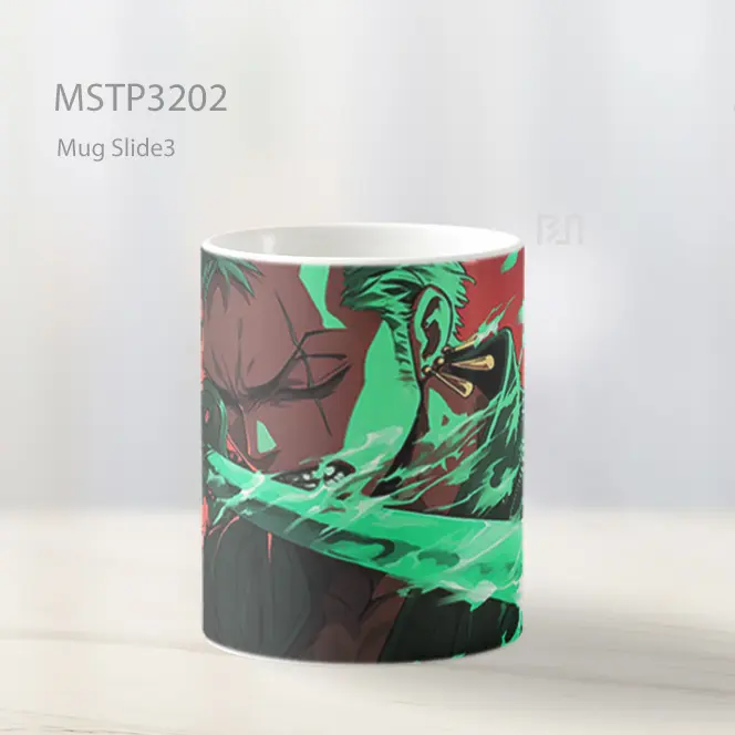 Zoro Tebasan Pedang Hijau Mug MSTP3202 - All-side / Desain