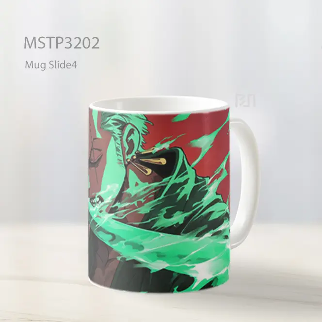 Zoro Tebasan Pedang Hijau Mug MSTP3202