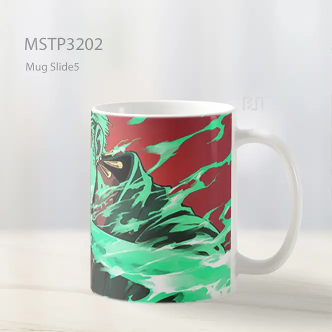 Zoro Tebasan Pedang Hijau Mug MSTP3202 - All-side / Desain