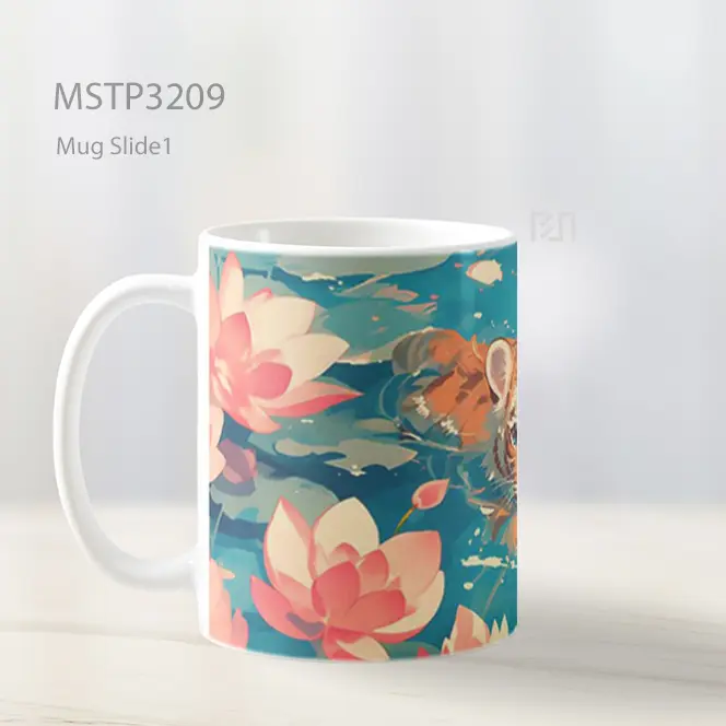 Anak Harimau Di Kolam Teratai Mug MSTP3209 - All-side / Desain
