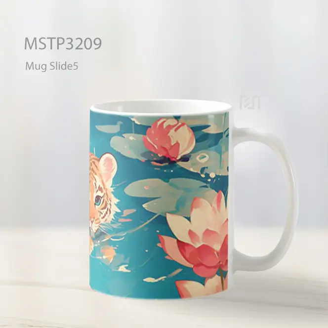 Anak Harimau Di Kolam Teratai Mug MSTP3209 - All-side / Desain