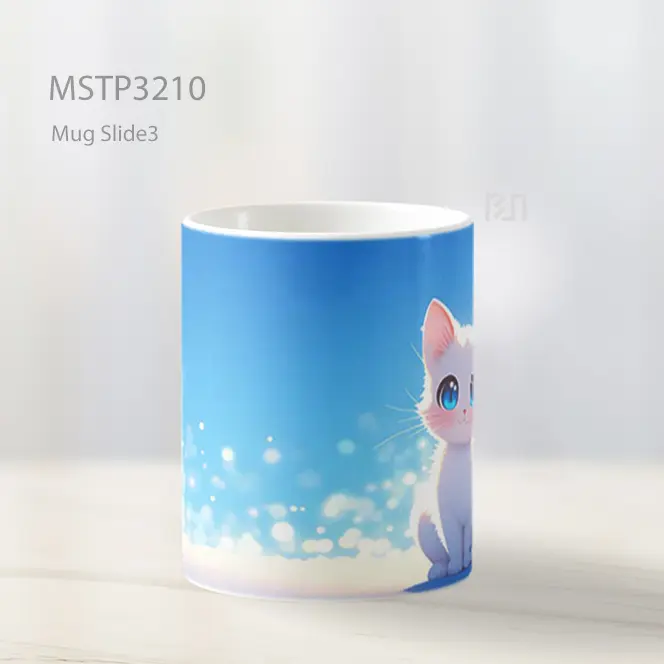 Anak Kucing Salju Mug MSTP3210 - All-side / Desain